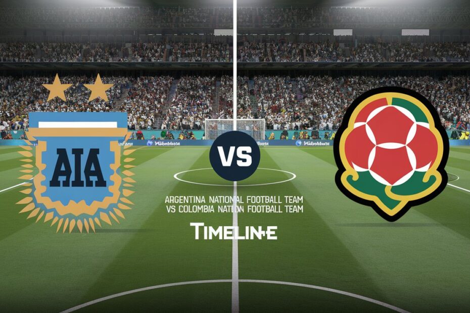 Argentina National Football Team vs Colombia National Football Team Timeline