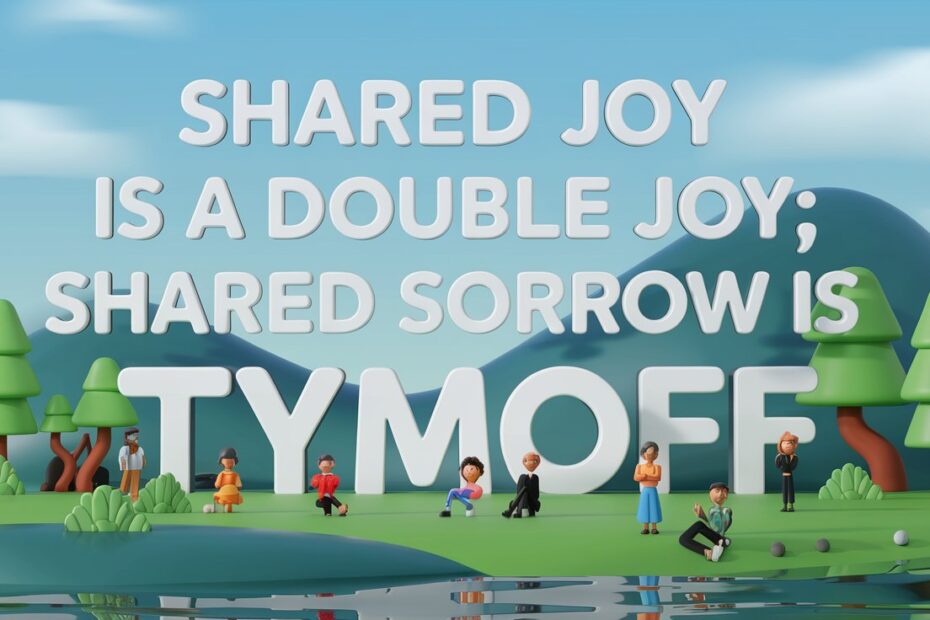 Shared Joy is a Double Joy; Shared Sorrow is Tymoff