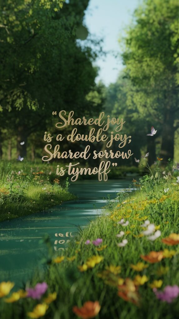 Shared Joy is a Double Joy; Shared Sorrow is Tymoff