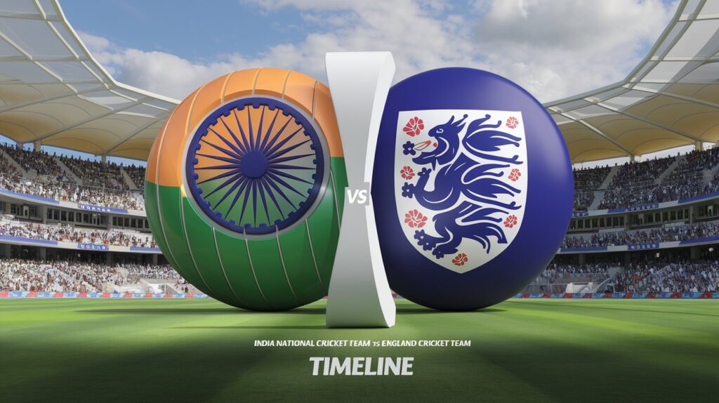 India National Cricket Team vs England Cricket Team Timeline