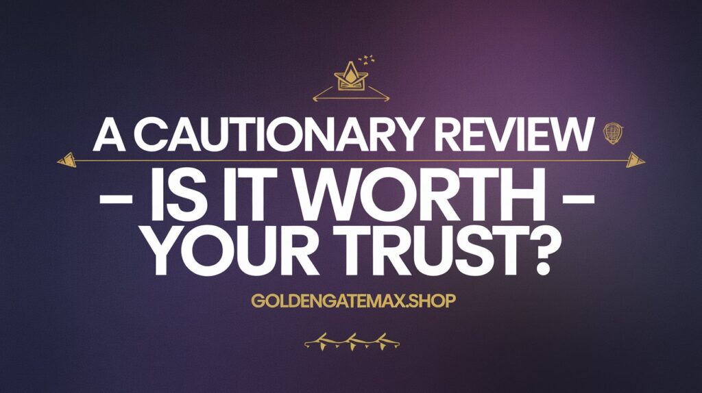 goldengatemax.shop#: A Cautionary Review – Is It Worth Your Trust?