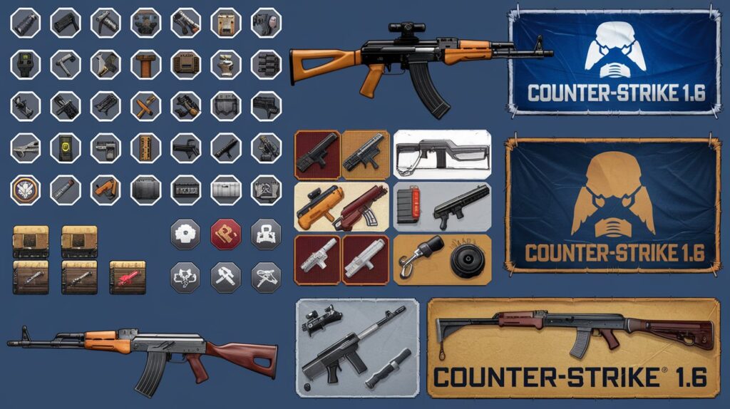 Counter-Strike 1.6 (2003) Game Icons Banners