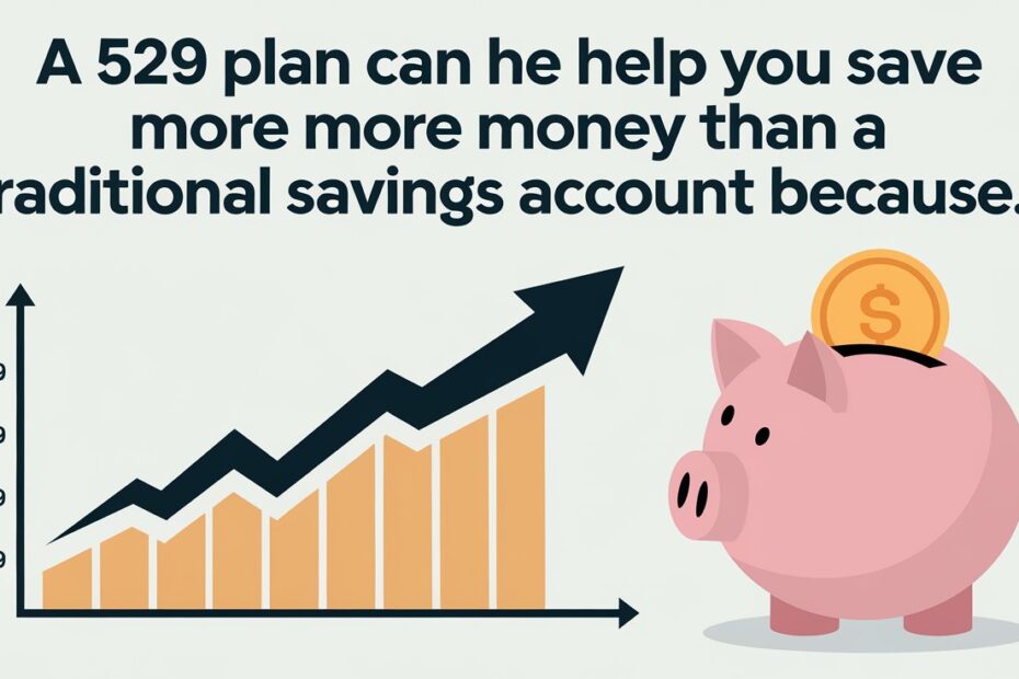 A 529 Plan Can Help You Save More Money Than a Traditional Savings Account Because...