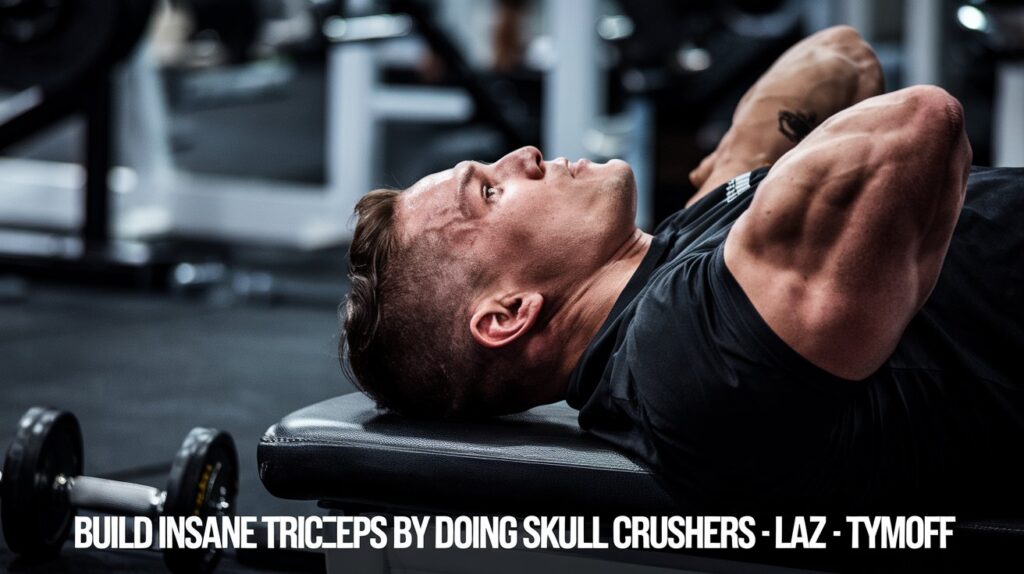 Build Insane Triceps by Doing Skull Crushers - Laz - Tymoff