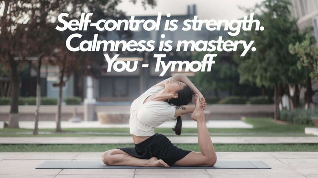 Self-Control Is Strength. Calmness Is Mastery. You - Tymoff