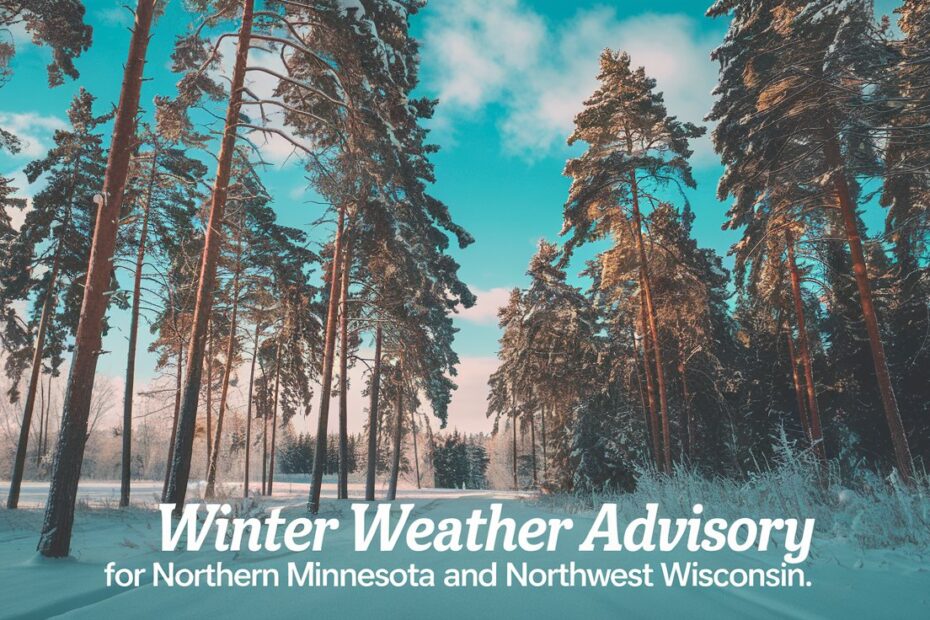 Winter Weather Advisory for Northern Minnesota and Northwest Wisconsin.